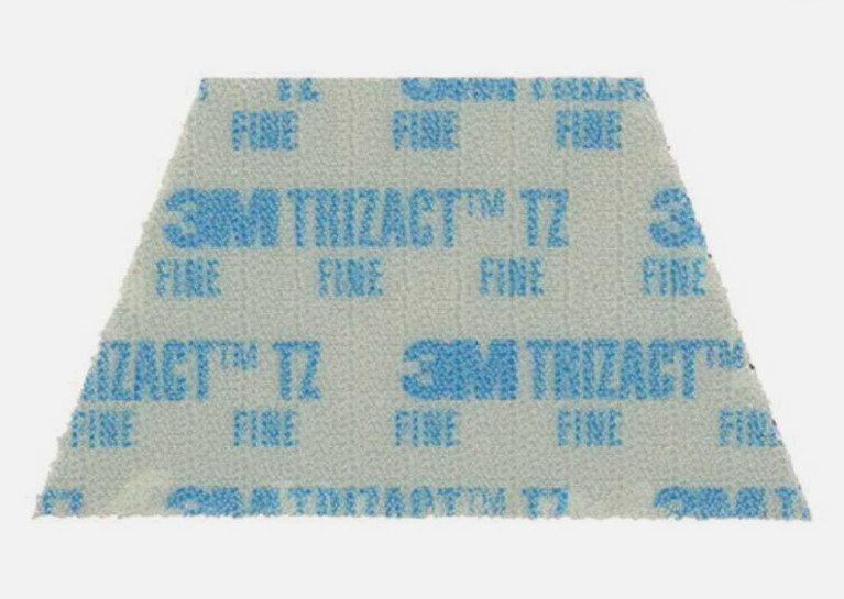 3M Trizact BLUE, 86020 Polishing Diamond TZ Abrasive Pad, Trapezoid, New 4 pack