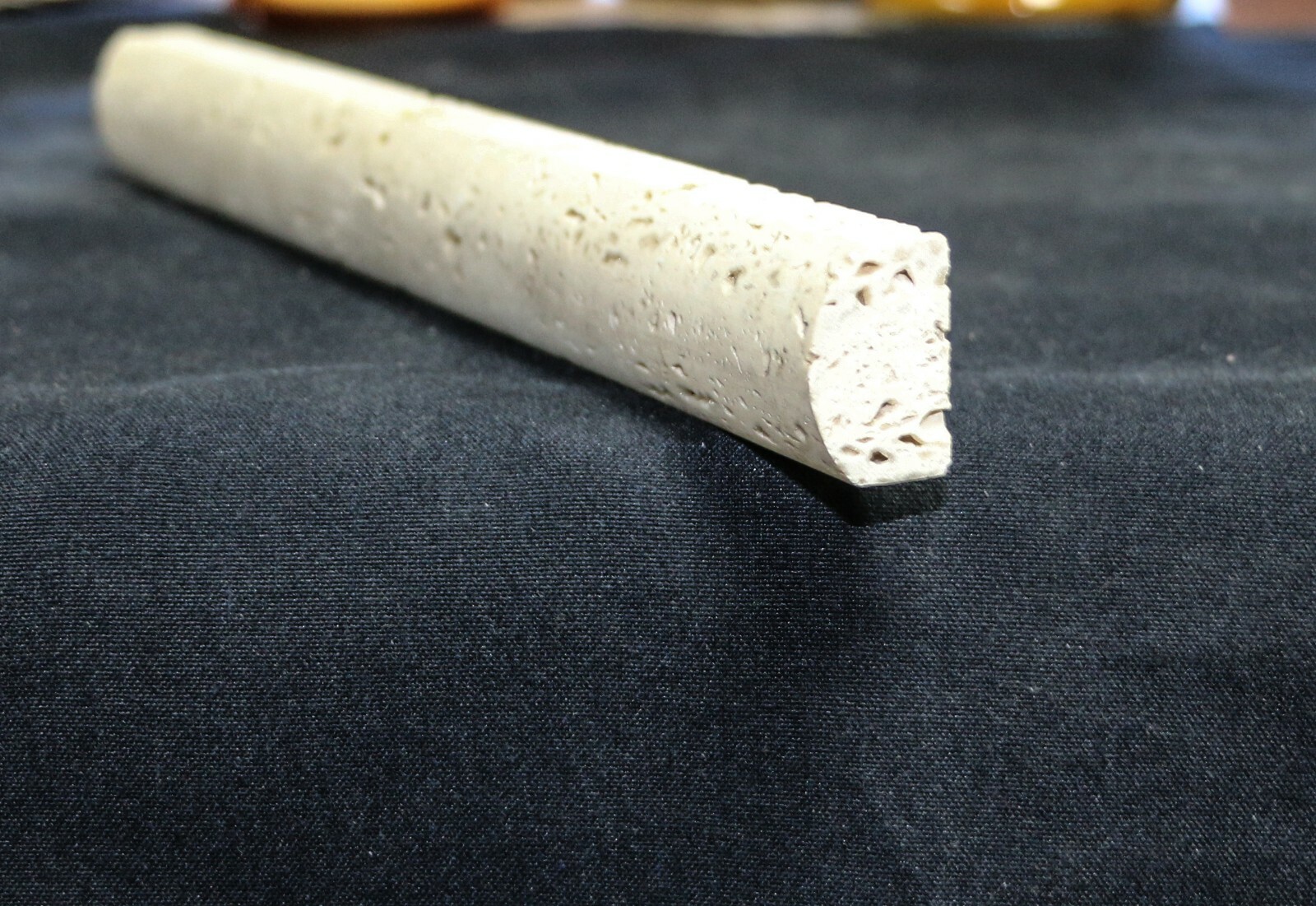 Trim Cigaro Chair Rail White Travertine Wall Remodel Stone Bathroom 12x1x1 CR-14