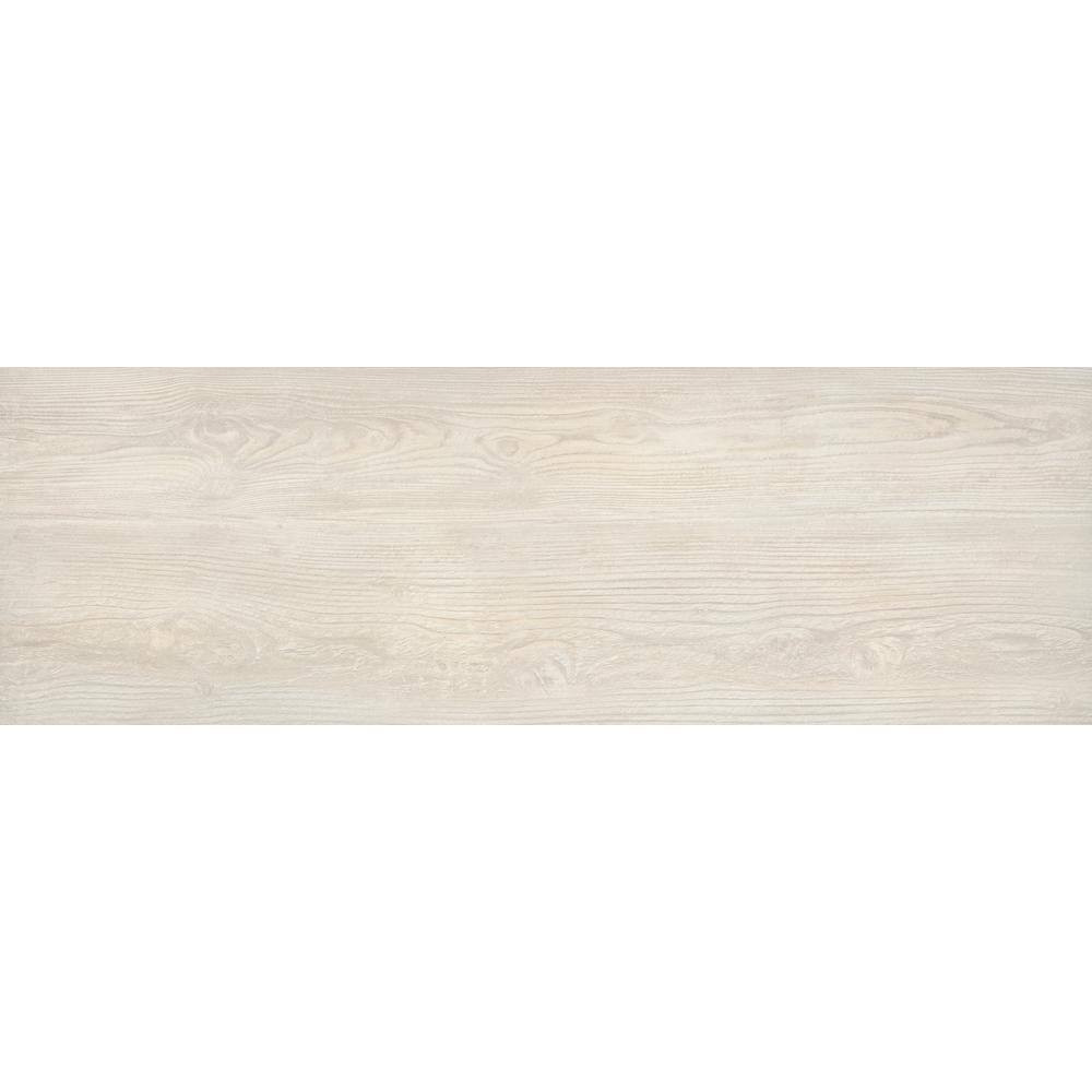 Caldera Blanca 2 Cm. X 16 In. X 47 In. Matte Porcelain Wood Look Paver Floor Til