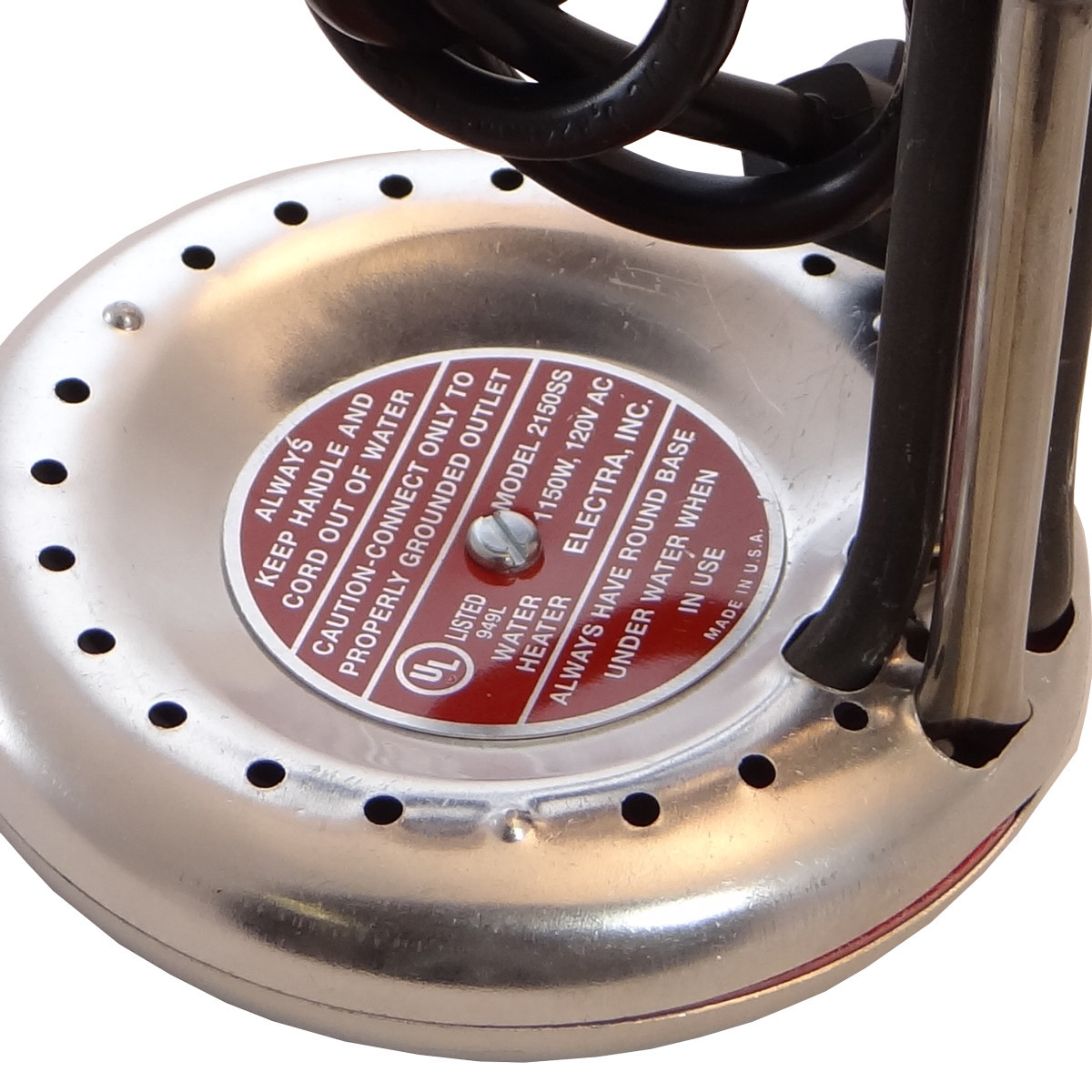 Electra Water Heater 11-1/2″ or 5-1/2″ Max Water Depth
