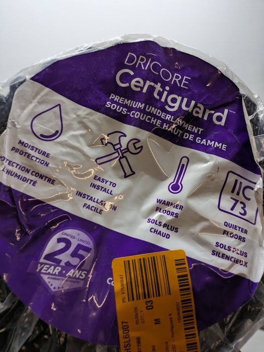 Certiguard 80 Sq. Ft. 40.5″ W 25.7 Ft. Premium Underlayment for Laminate & Vinyl