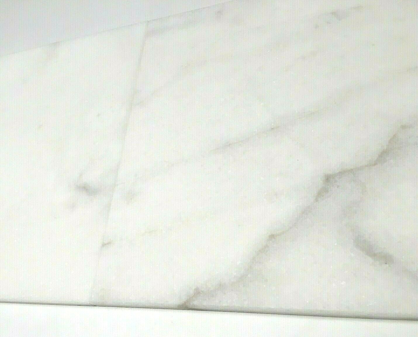 Carrara White 12×12 Honed Straight Edge Marble Tile Wall Backsplash Kitchen Bath