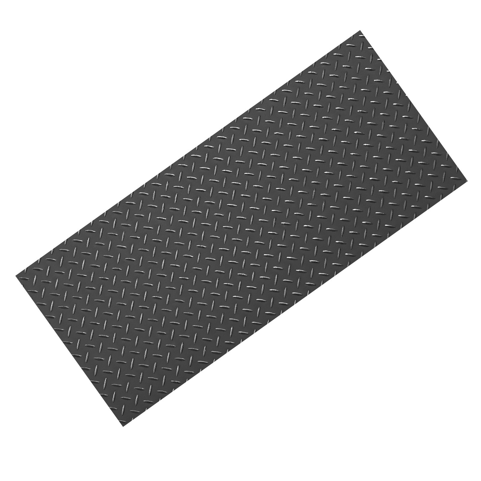 VEVOR Garage Floor Roll 7.5×20 ft PVC Diamond Mat Non-Slip Easy Clean Black