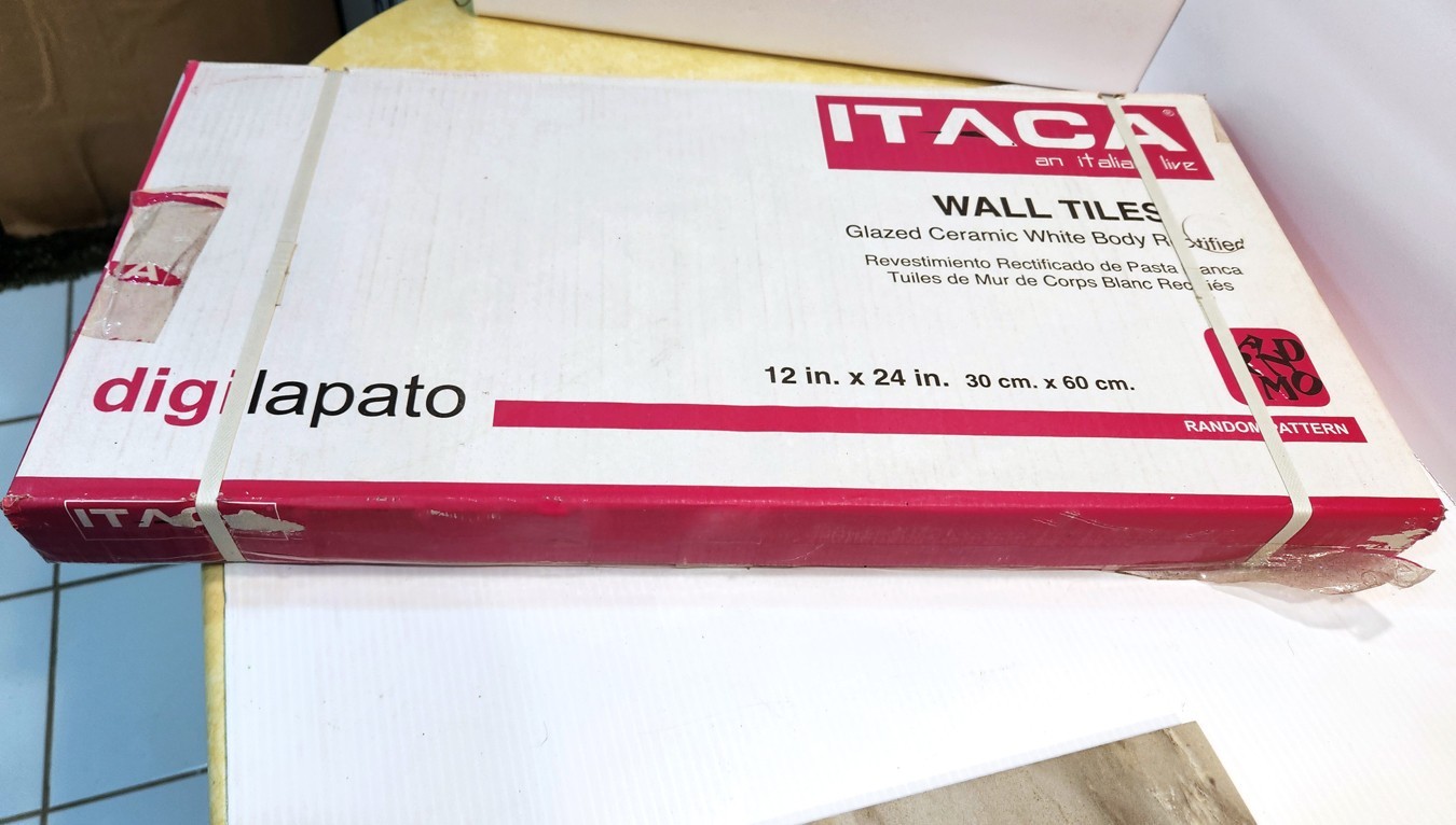 ITACA Italian Tiles(Box of 5)-12x24x0.39@9.68sqftGlazed Ceramic Wl/Flr Carvan-Dk