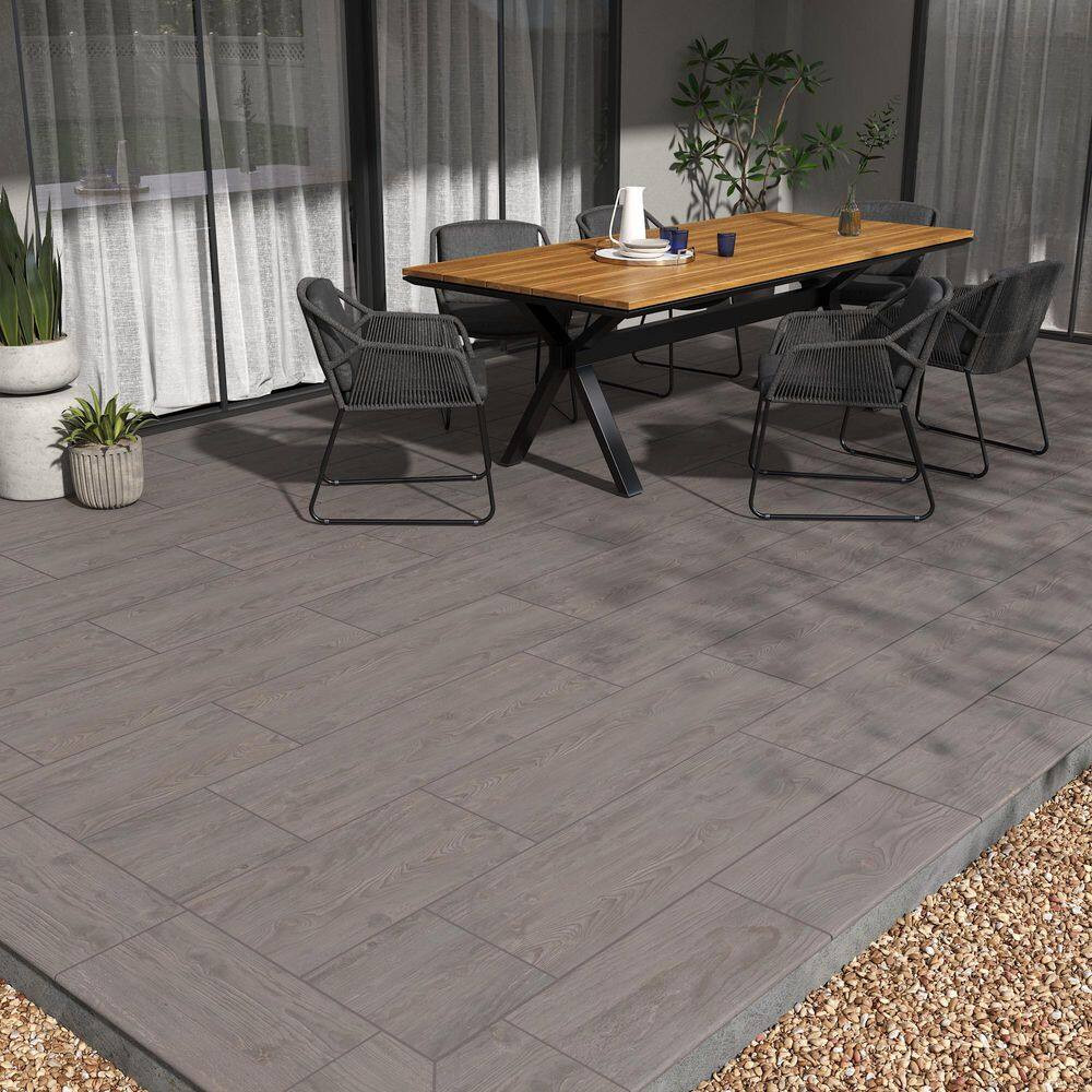 Caldera Coala 2 Cm. X 16 In. X 47 In. Matte Porcelain Wood Look Paver Tile (10.4