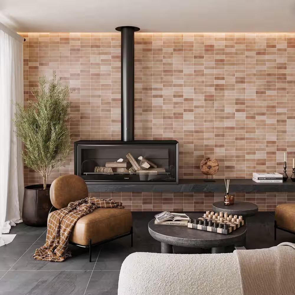 Celine 2 In. X 6 In. Matte Cotto Porcelain Subway Floor and Wall Tile (5.33 Sq.