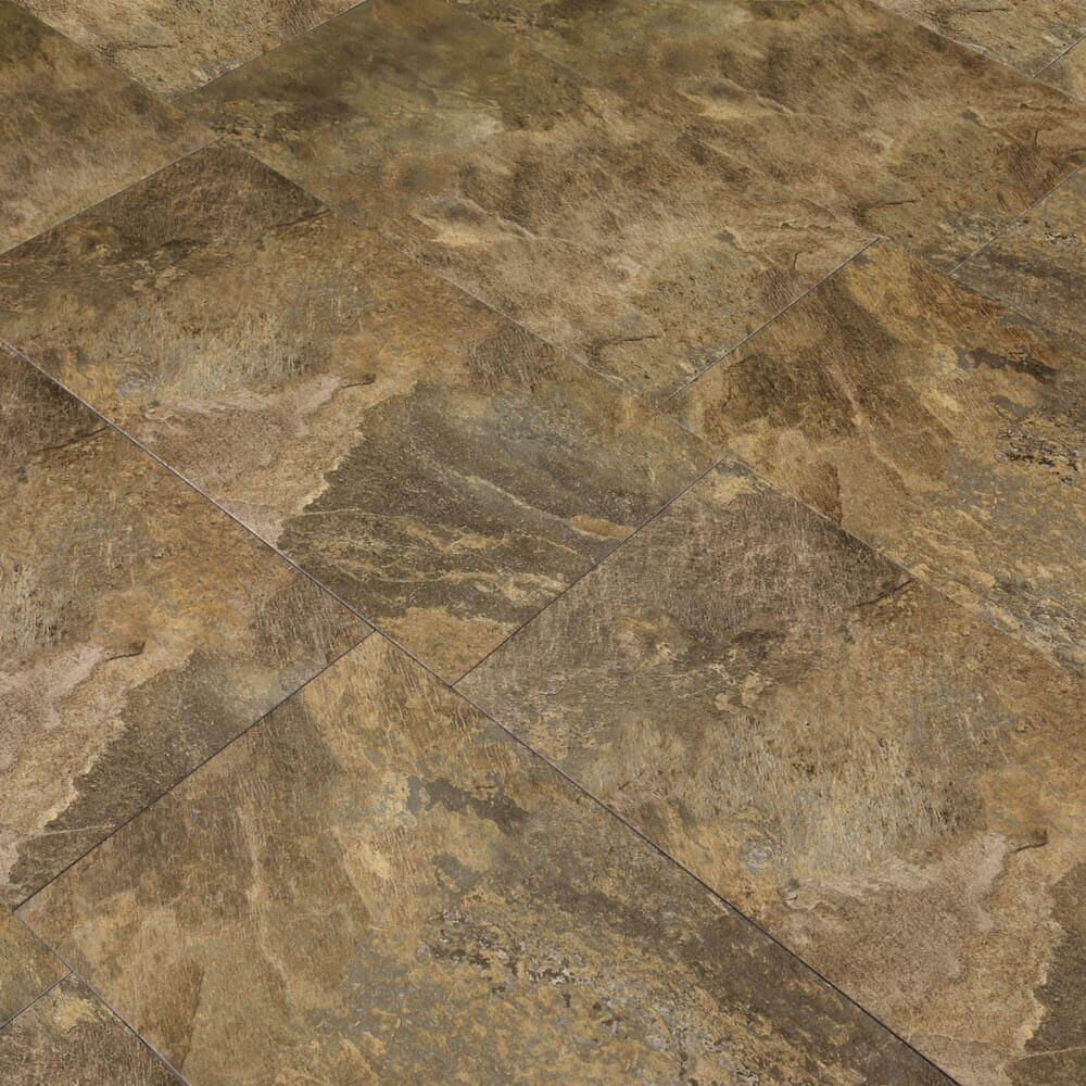 12″x24″ BASEMENT FLOORING DIY Lexington Slate – 2 SQ FT per Tile – Made In USA