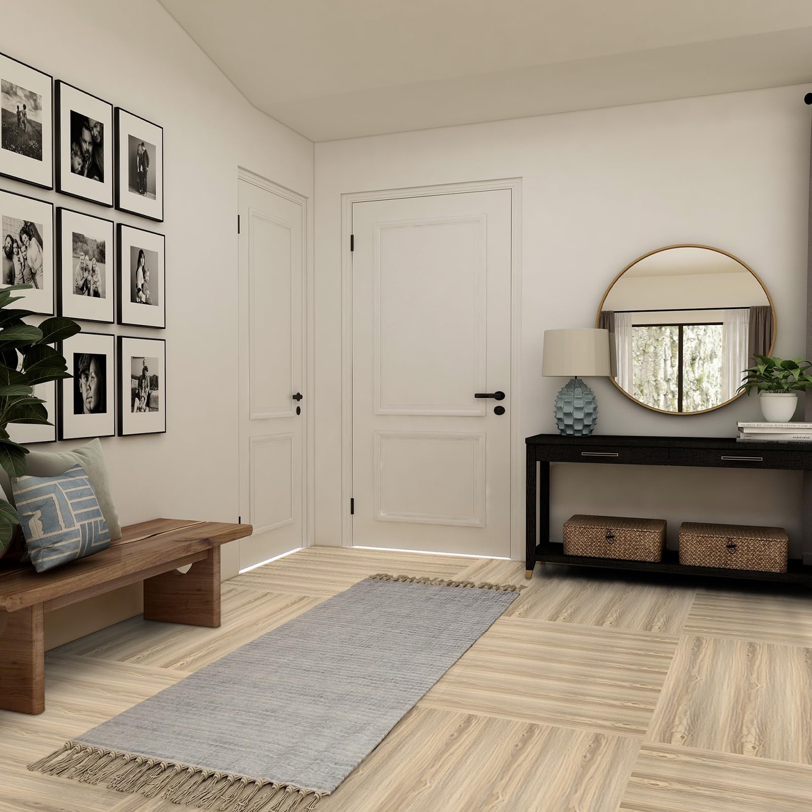 Dureidos Peel And Stick Floor Tile 40 Pcs 60.0 Sq.Ft Peel And Stick Flooring