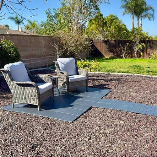36 sq ft Interlocking Deck Tiles – 36 Pack Waterproof Outdoor Flooring 12″x12″ C
