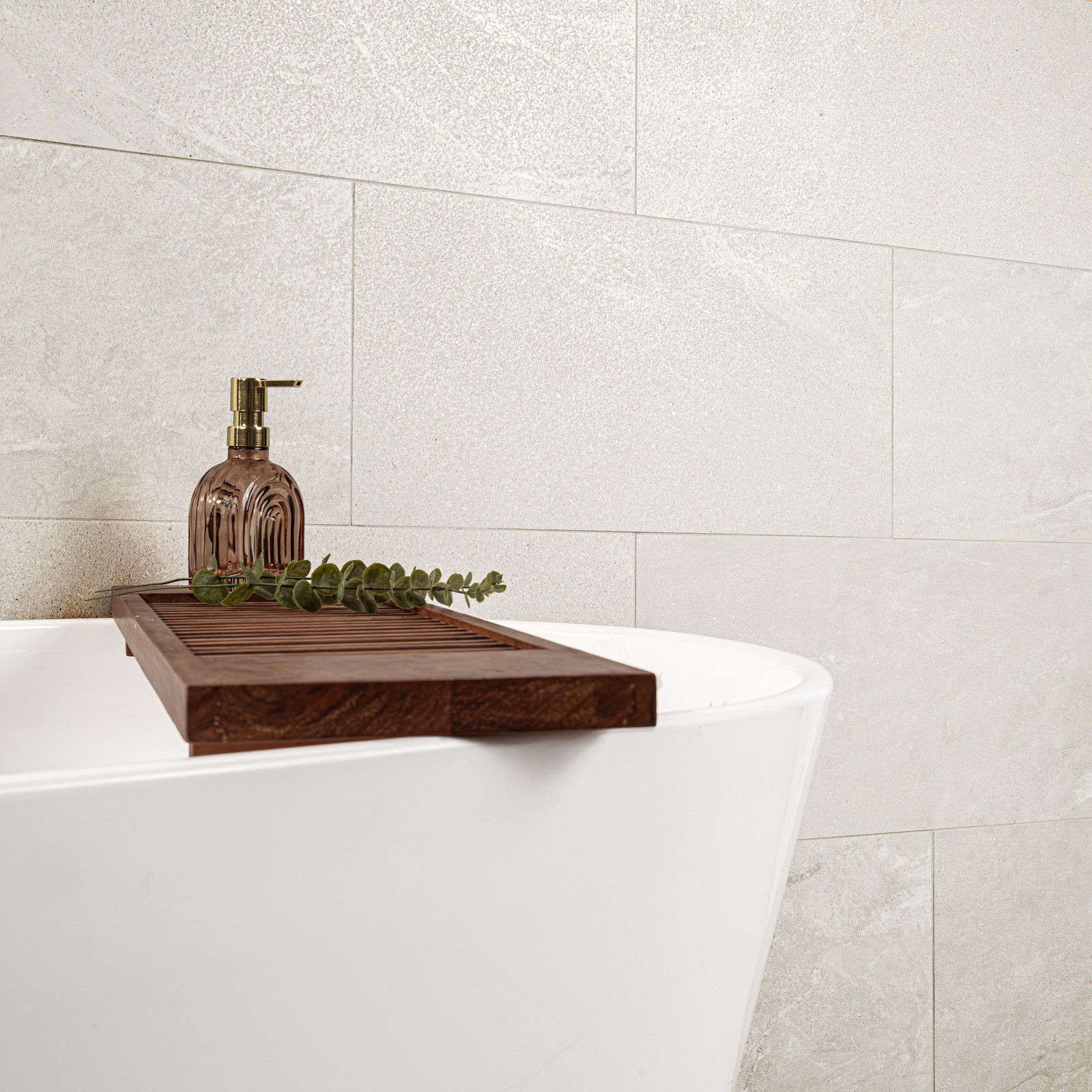 Ackland AKNPTNOR12X24-CA Norrin Cinder 12 in. x 24 in. Quartzite – Off White