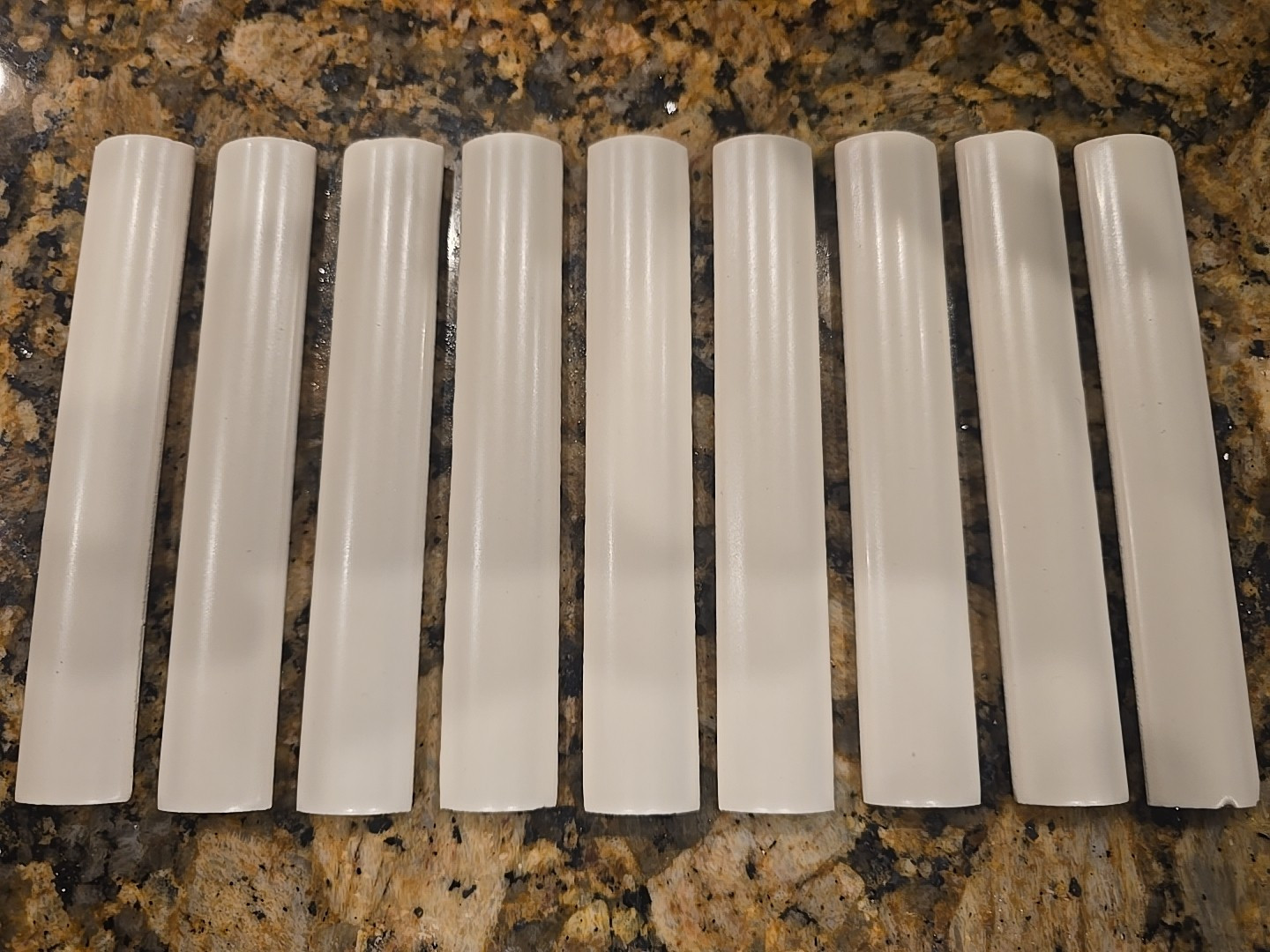 Matte Light Beige Ceramic Quarter Round Trim Tile 1″x6″ (9 Pcs)