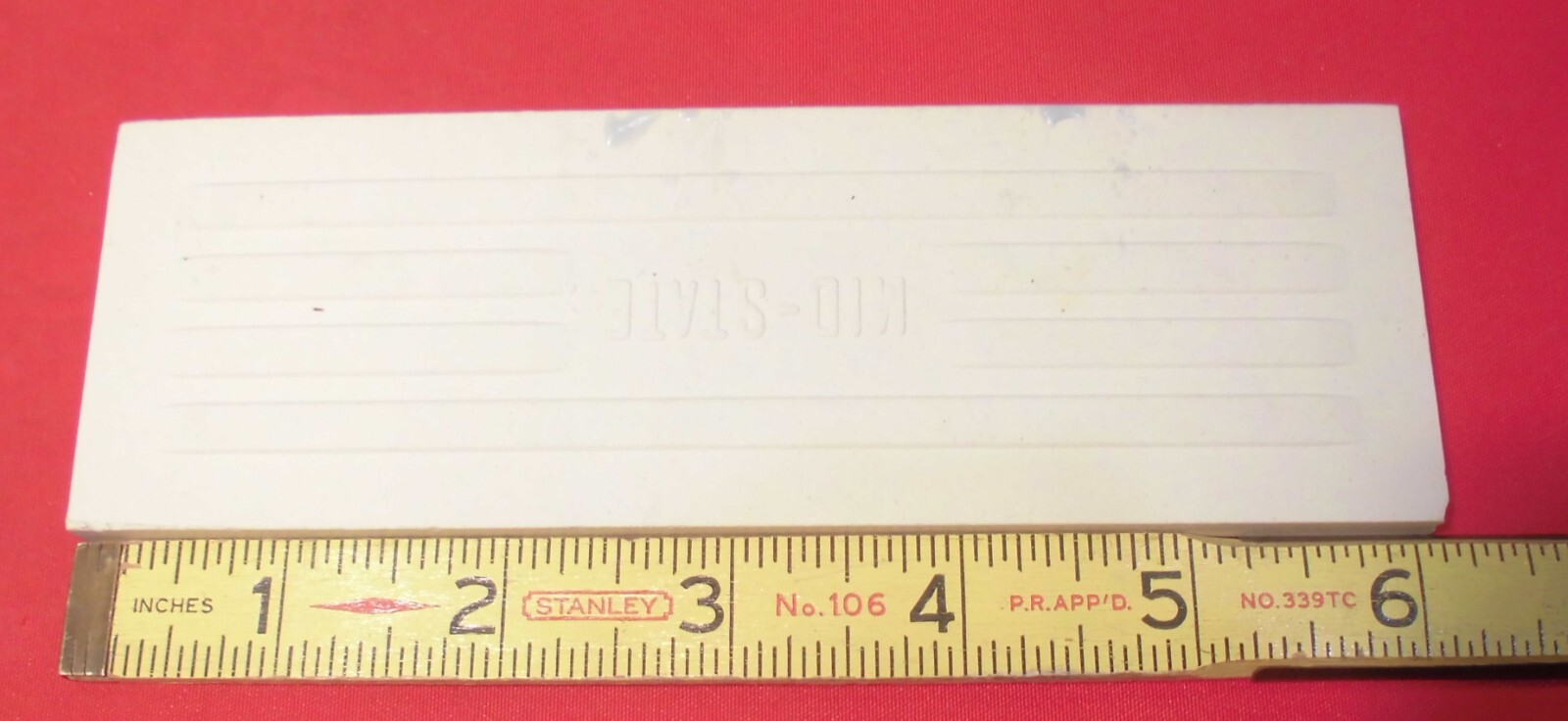 1 pc. Vintage Matte *Pearl Gray* 2” X 6-1/8” Surface Bullnose Ceramic Tile, NEW