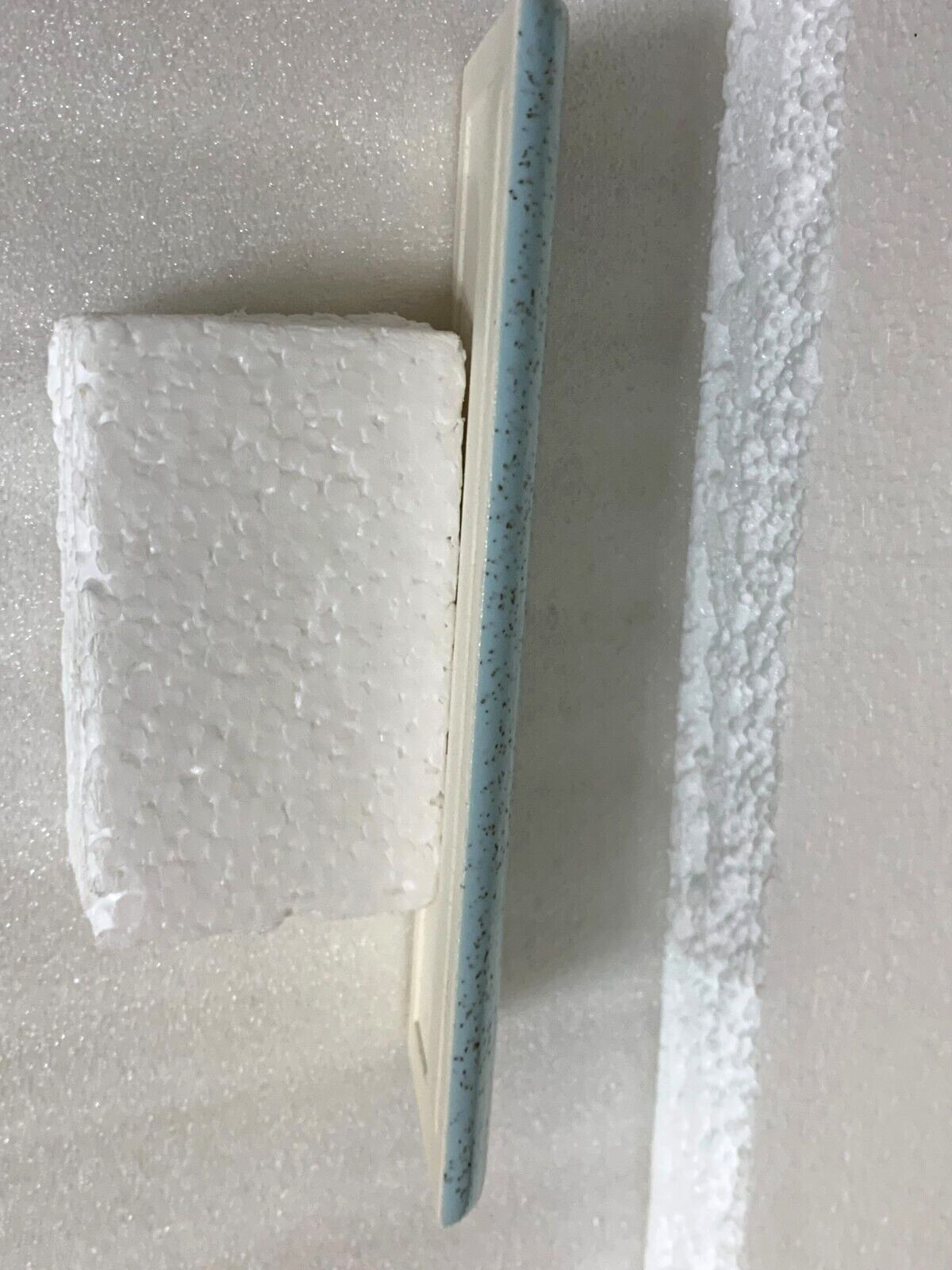 Vintage Stylon ceramic Stardust Blue 2″ x 6″ Flat Surface Bullnose Gloss *2*pcs