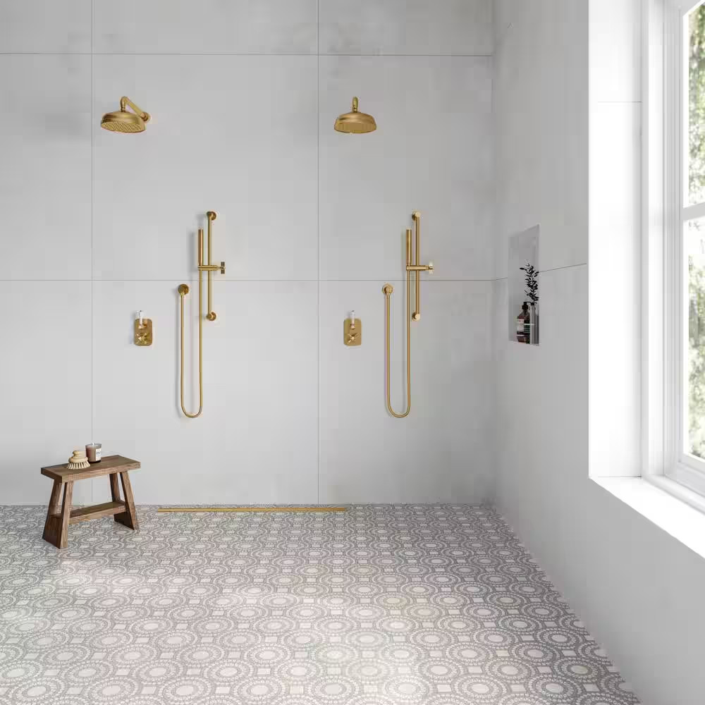 Magnifica Nineteen Forty Eight 48 In. X 48 In. Honed Wave Ice Porcelain Tile (31