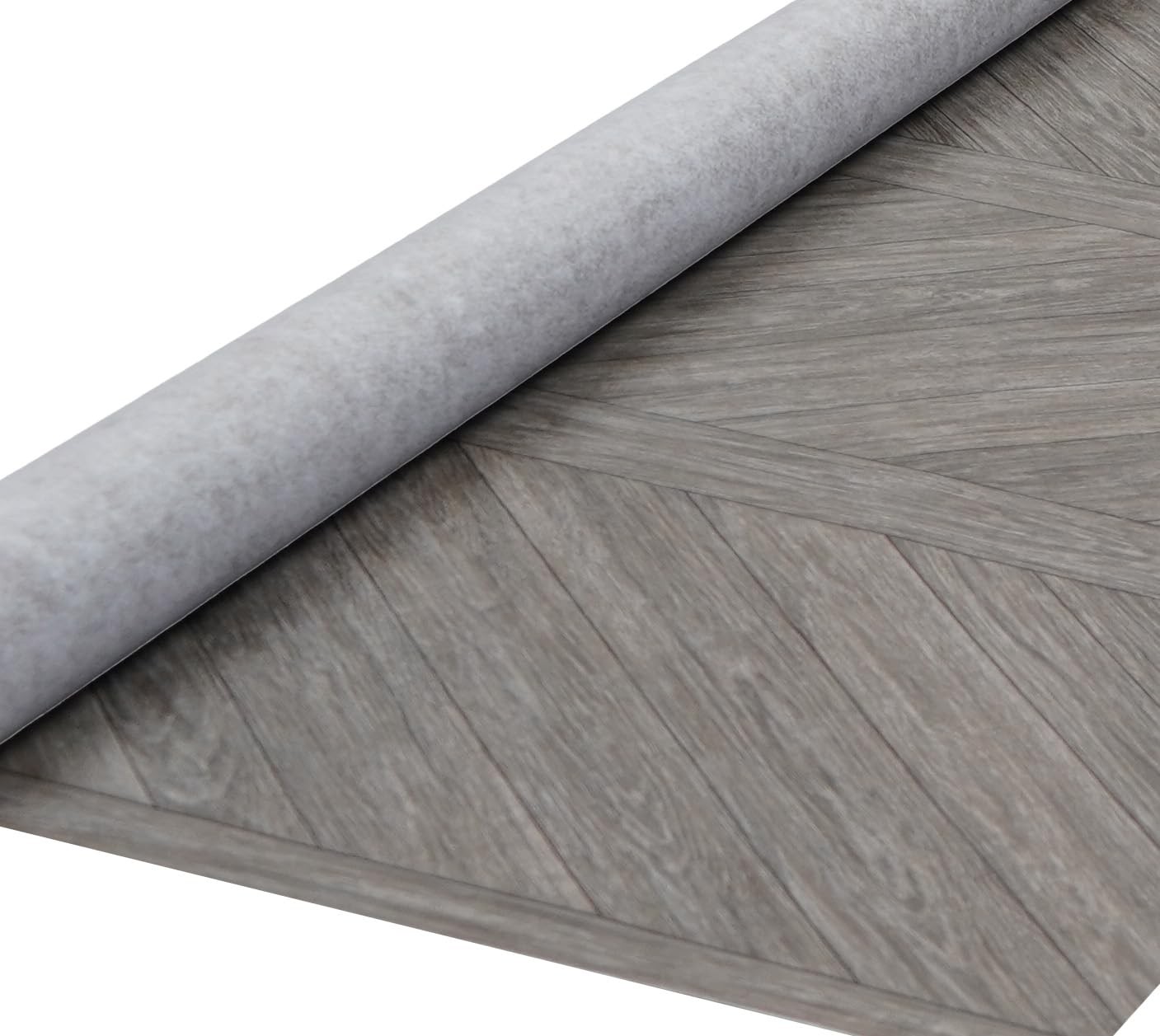 d-c-fix Outdoor Flooring Roll – Brown Chevron Wood – 6 x 12, 72 sq.ft – Water…
