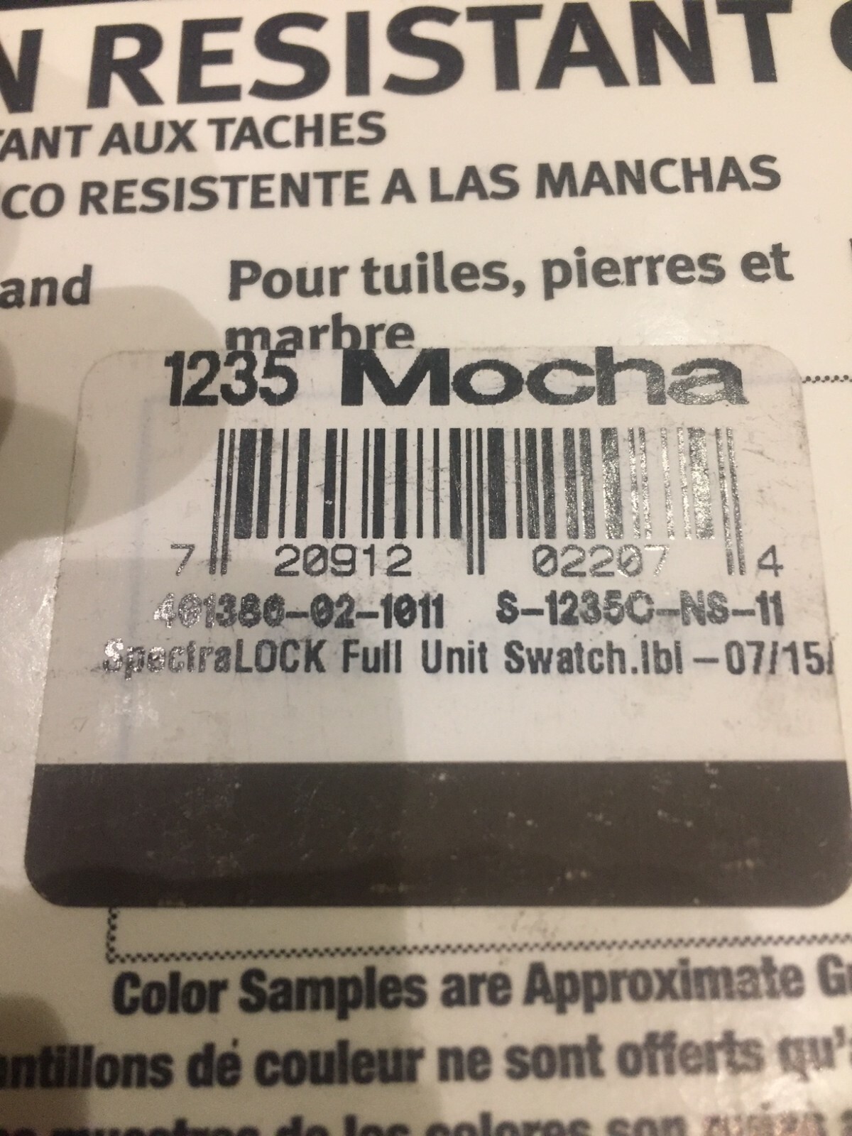 Laticrete SpectraLOCK Stain Resistant Grout Part C, Full Unit (9 lb)- Mocha 1235