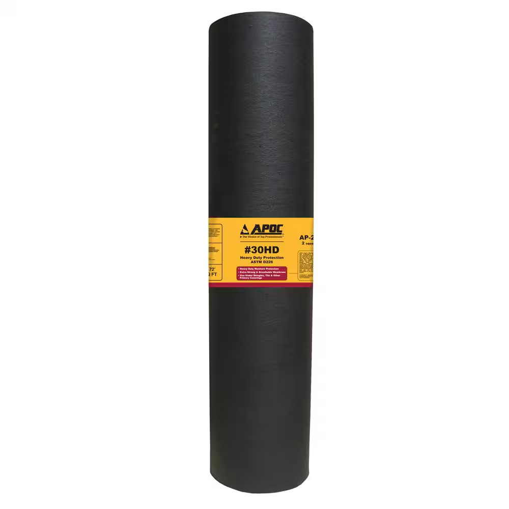 Felt Roof Underlayment 216 Sq Ft Waterproof Breathable Membrane Shingle Tile