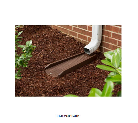 24 in. Brown Vinyl Splash Block