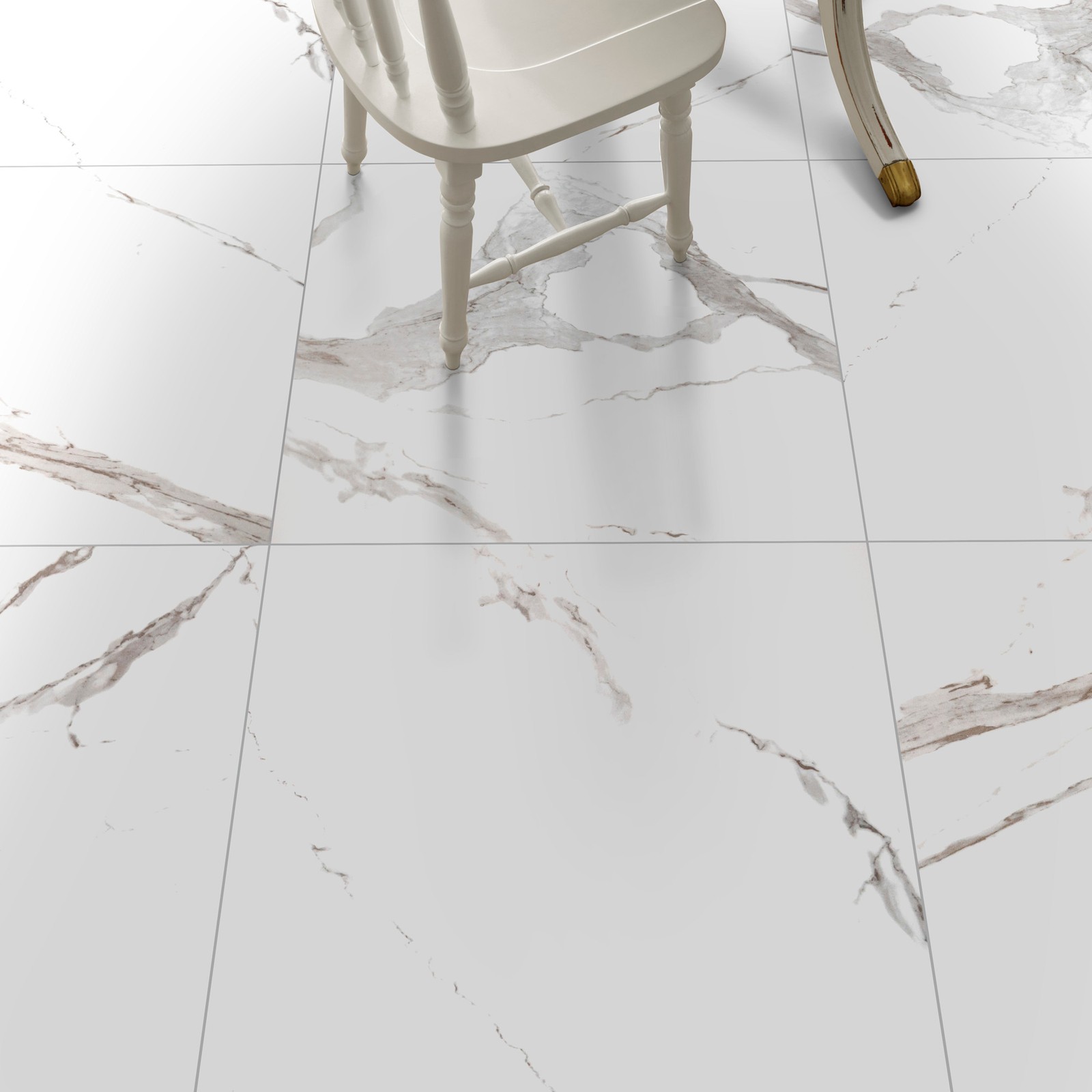 Ackland AKNPTARD32X32P-PL Ardena – 32″ x 32″ Porcelain Square – Vena