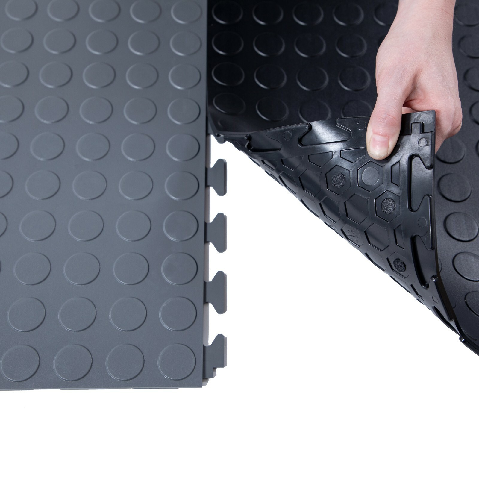 FlooringInc Smooth Flex Nitro Garage Flooring Tiles, 20.5″ x 20.5″, Single Tiles