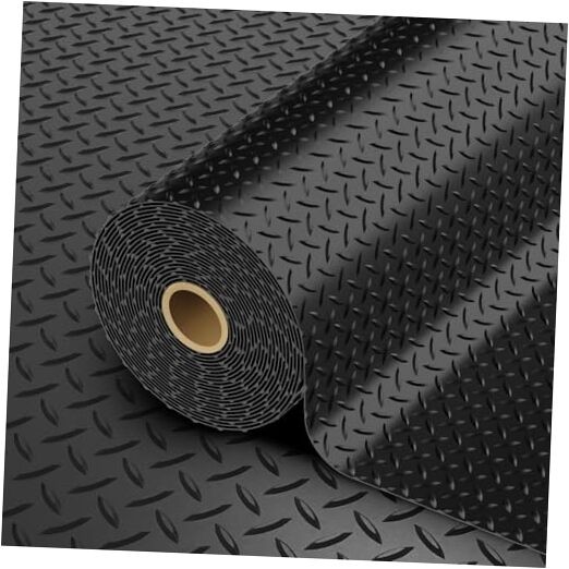Garage Floor Mat, 2.8mm Thickened PVC Flooring Roll for Under 8×30 FT Black