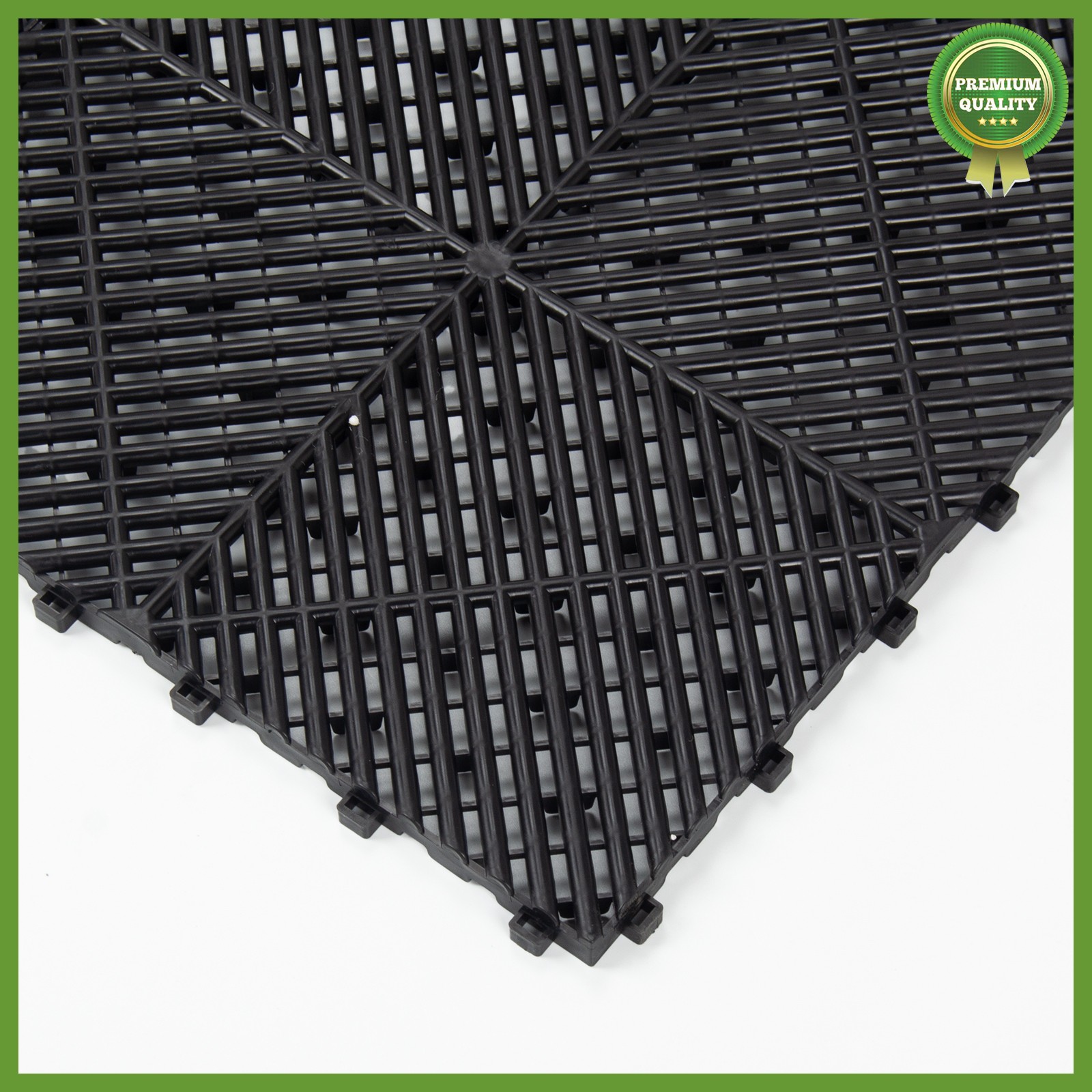 Garage Floor Tiles Interlocking 25 Pack Flooring Tiles 15.75×15.75″ For Patio