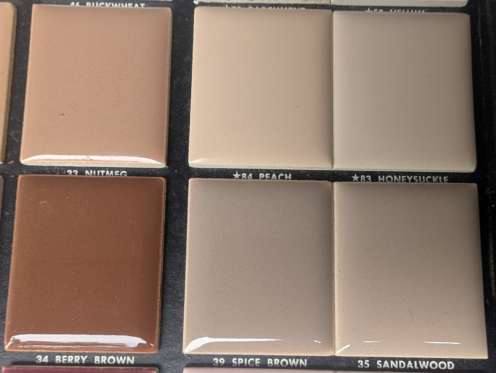 2 pcs 4-1/4″ Ceramic Tile Cove base A3401 34 Berry Brown American Olean Gloss