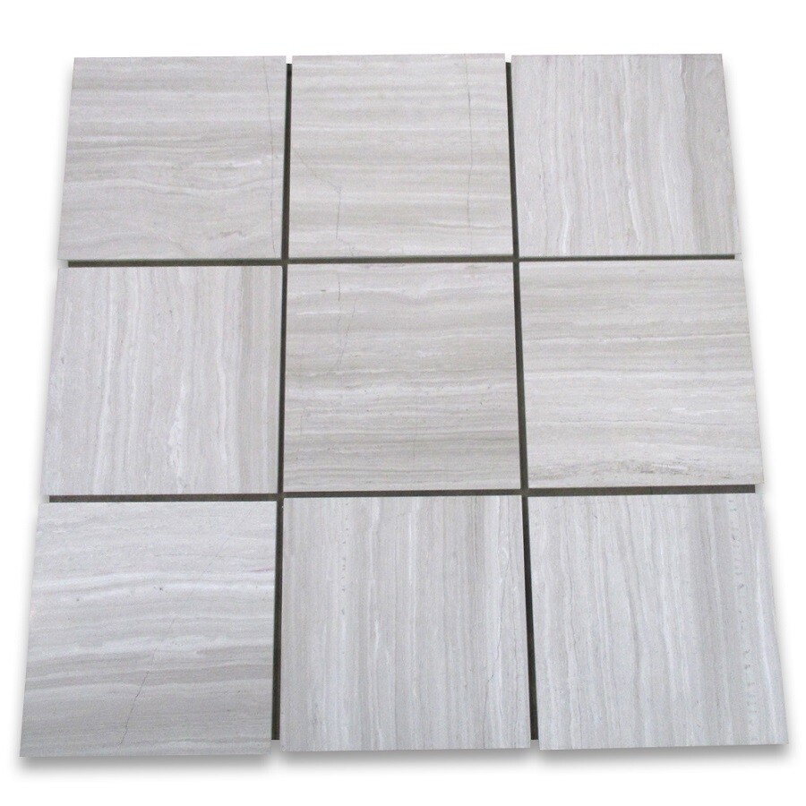 W44P 12×12 Athens Silver Cream Marble Tile Haisa Light Wooden Beige Polish