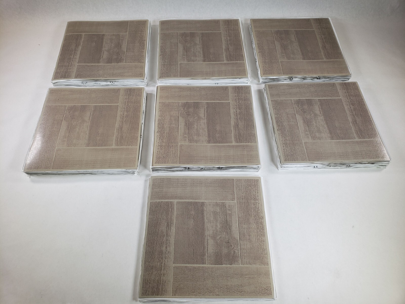 Lot Of 130 Achim FTVWD23045 Tivoli Saddlewood 12″x12″ Self Adhesive Floor Tiles
