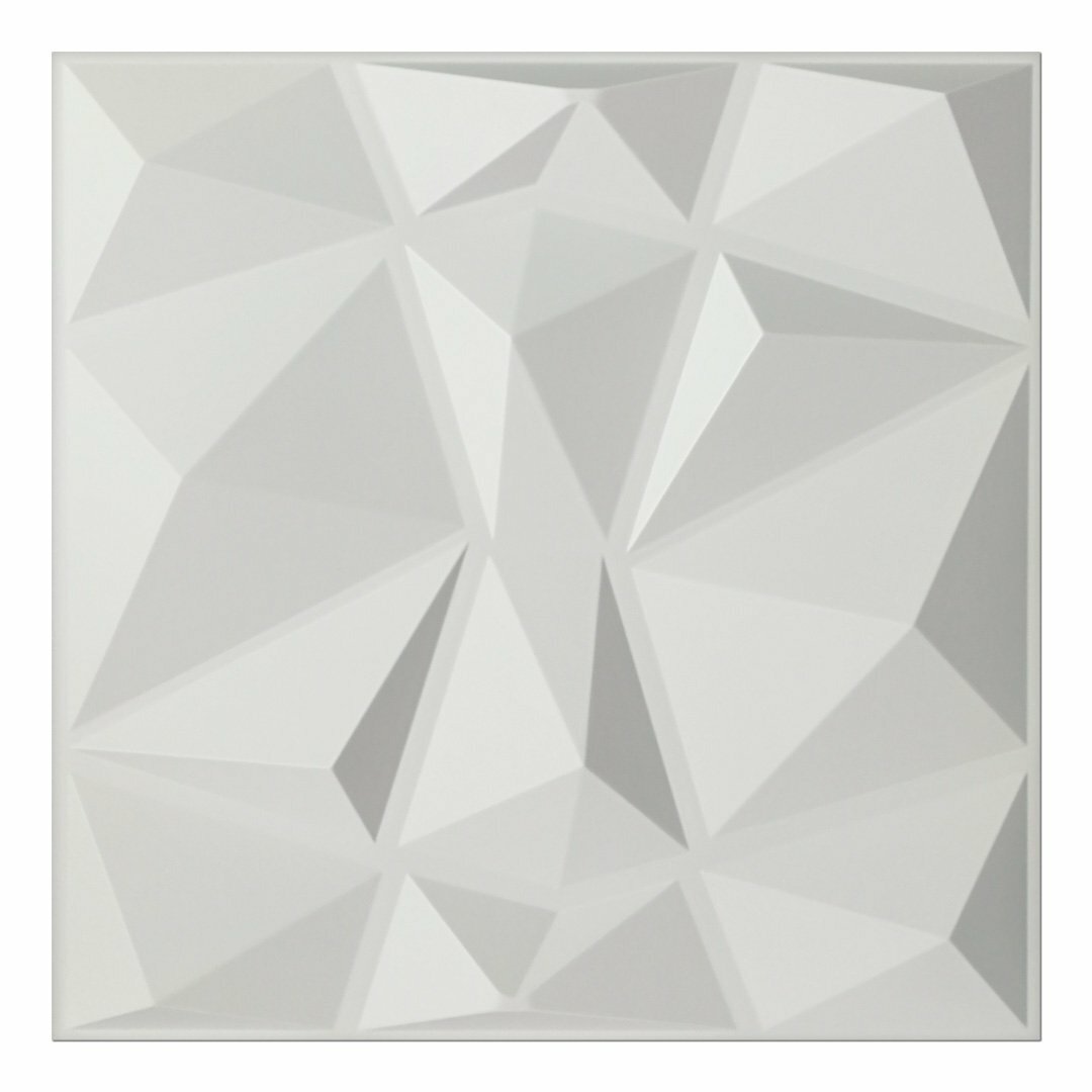 Art3d 3D Wall Panels Home Decor TV Background Board,19.7×19.7 ,12Pcs,32 SF