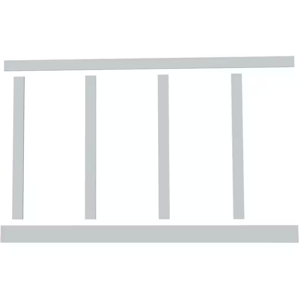 56 In. X 5/8 In. X 96 In. Expanded Cellular PVC Classic Shaker Moulding Kit (For