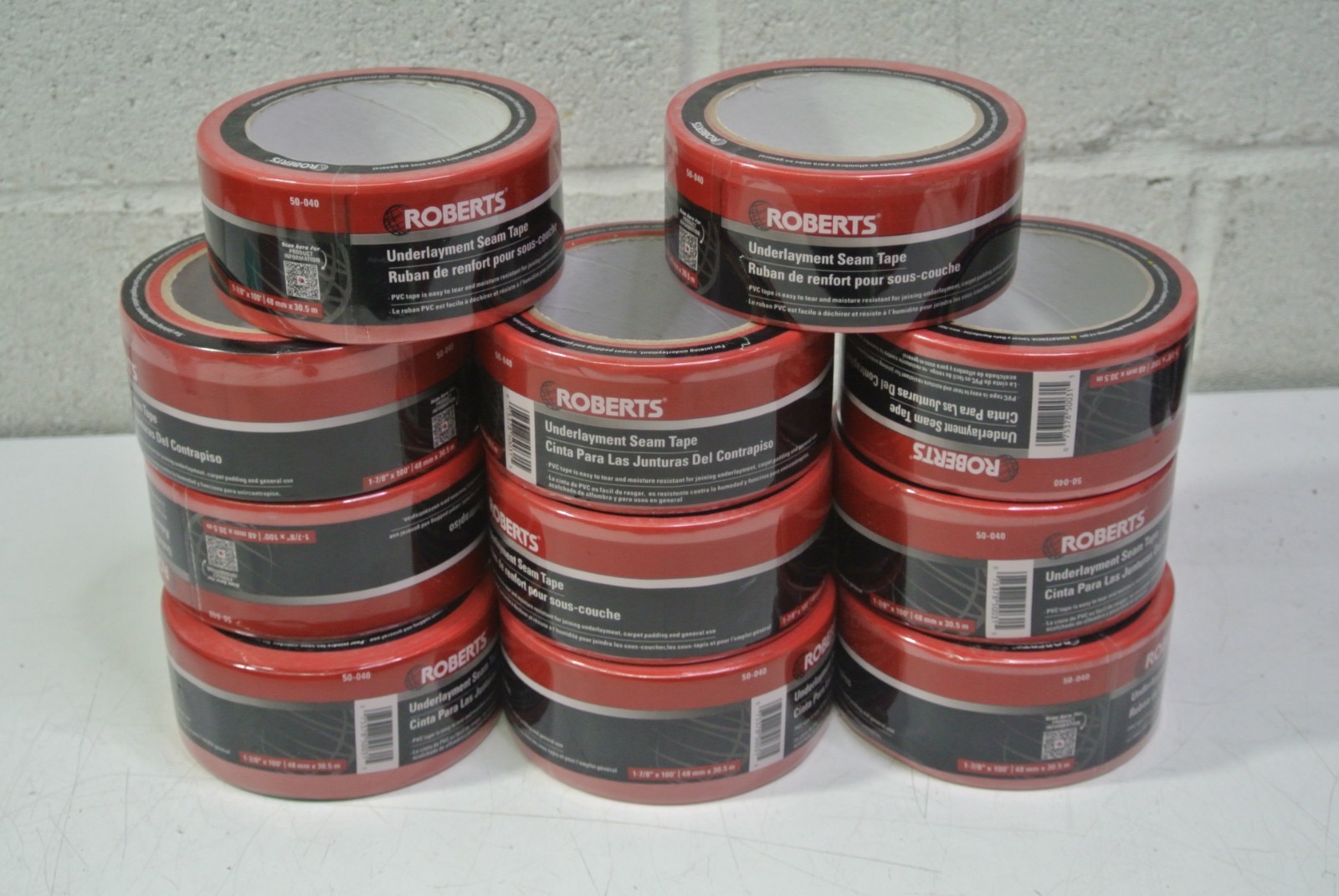 Roberts Underlayment Seam Tape Flooring Tool Roll Red 1-7/8″ x 100′ 50-040