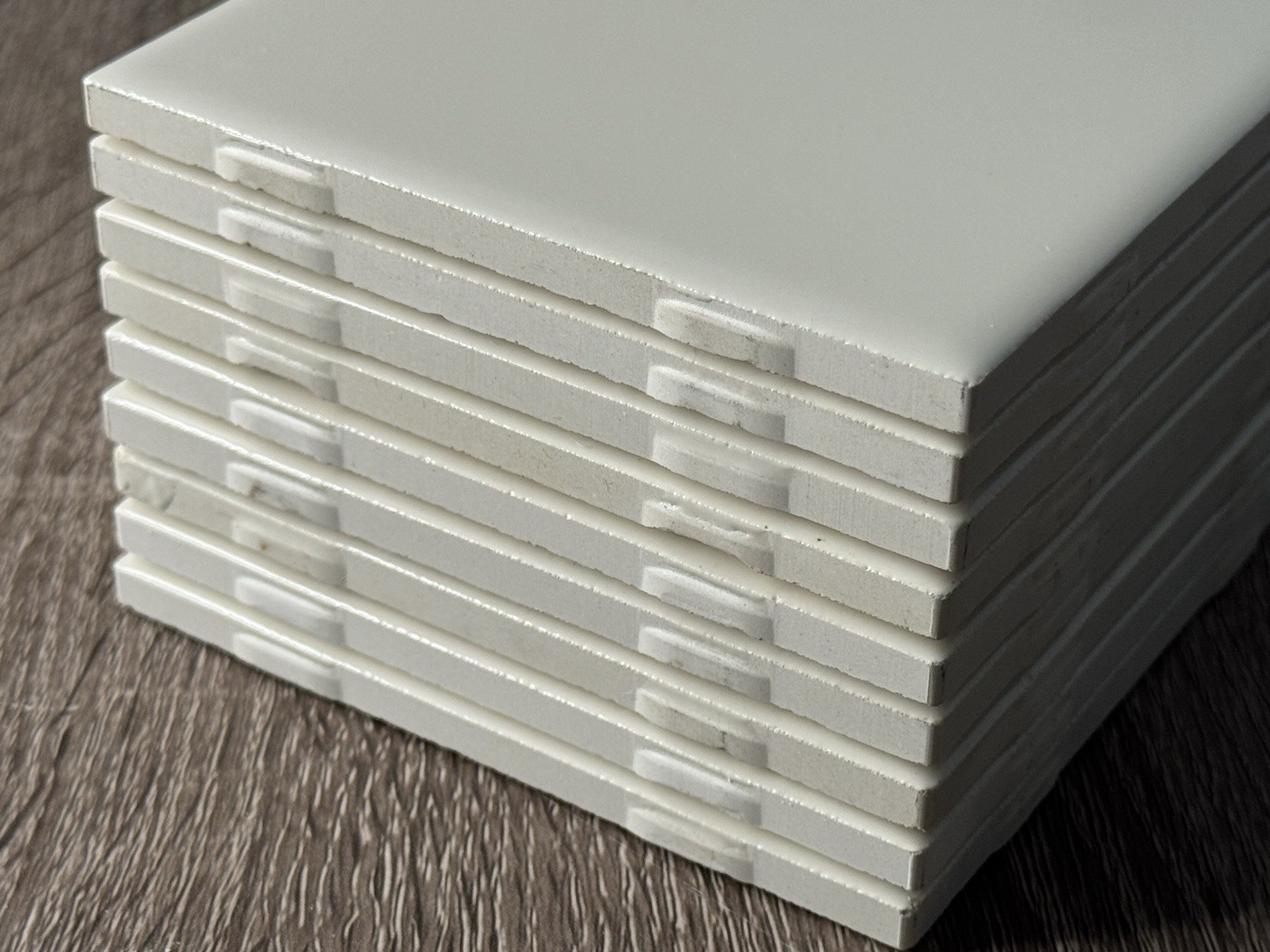 American Olean Glossy Subway Wall Tile 4.25” Lot of 9 Tiles – 0091 Biscuit Color