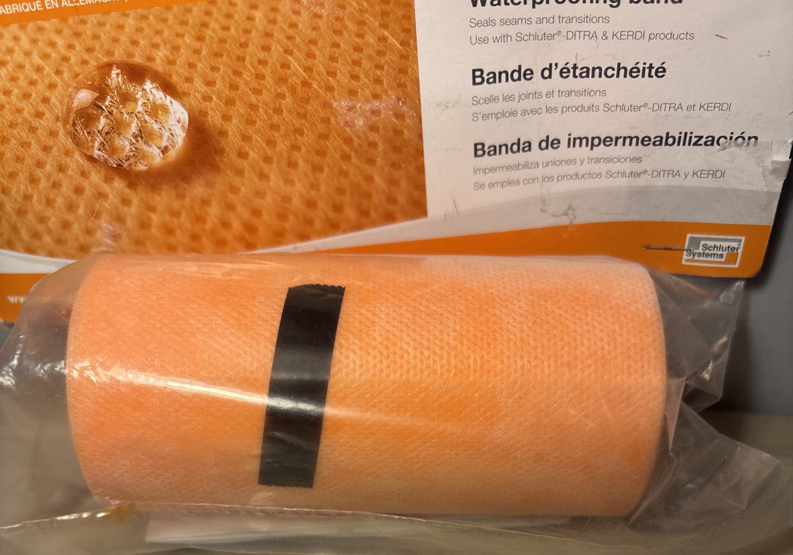 Schluter-KERDI Waterproofing Band Germany 5” x 16’ 5” New In Package