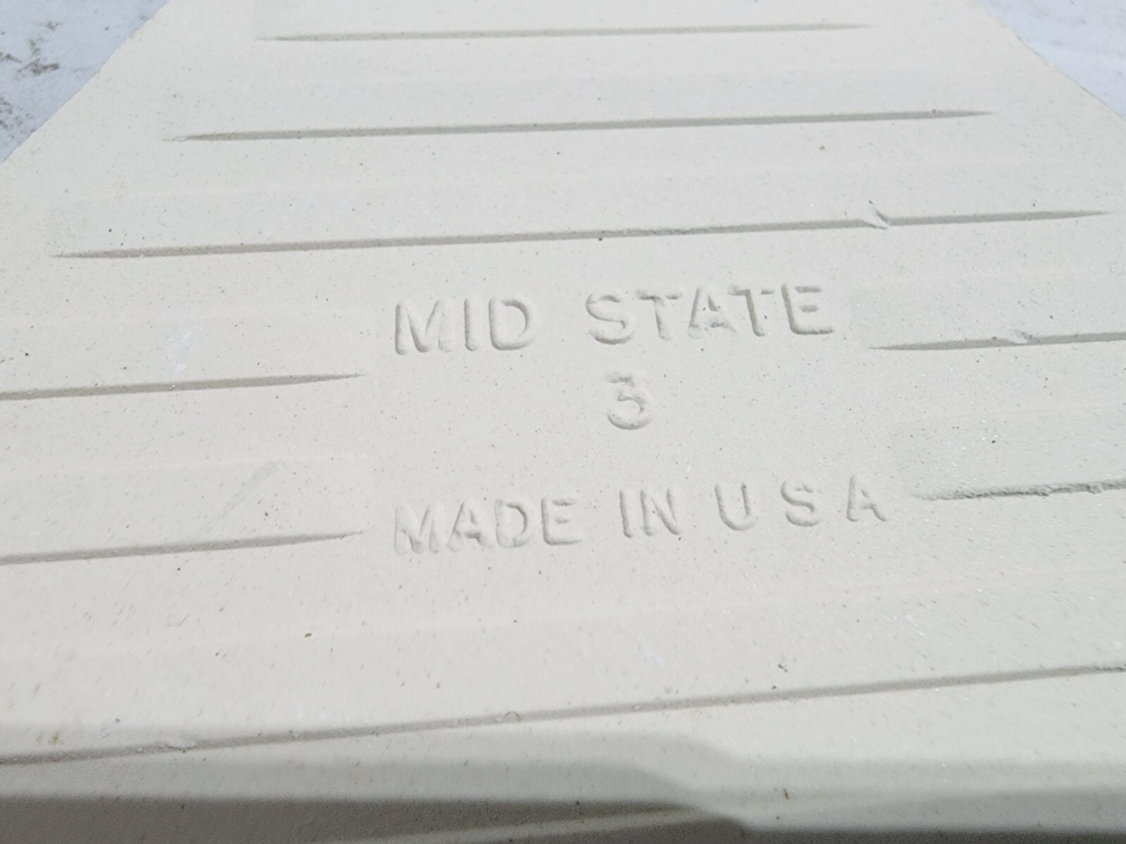 Lot of 5- Vintage Mid-State 5″ x 4-1/4″ Ceramic Tile Oatmeal Hexagon