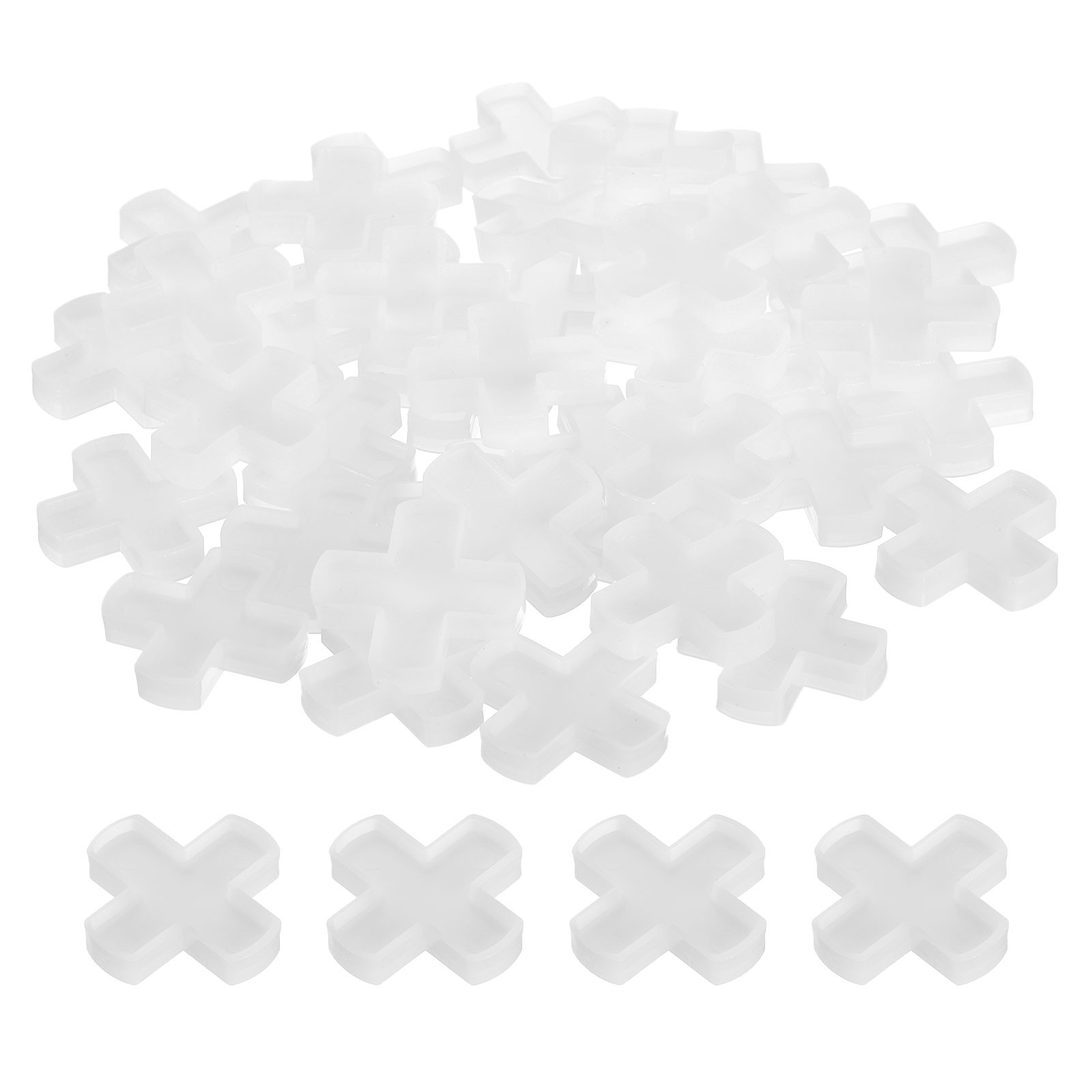 200Pcs Tile Spacers 10mm 3/8″ Cross Shape Wall Floor Tile Spacer White