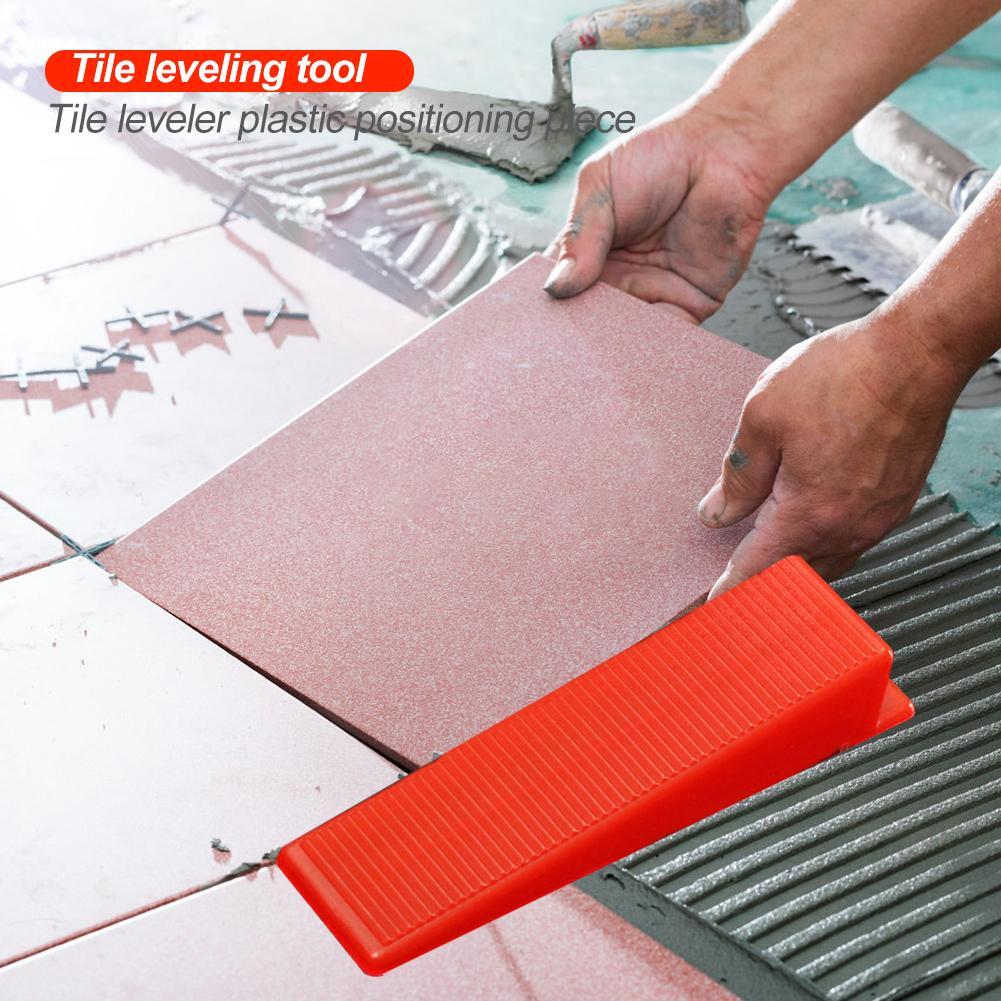 100Pcs Tile Leveling System Clips Wedges Spacer Wall Flooring Tiling Tool Kits