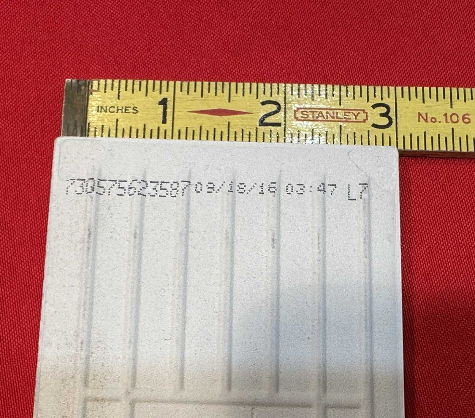 1 pc. Starting Line White: 3″ X 6″ Ceramic Tile by American Olean, #SL10, New