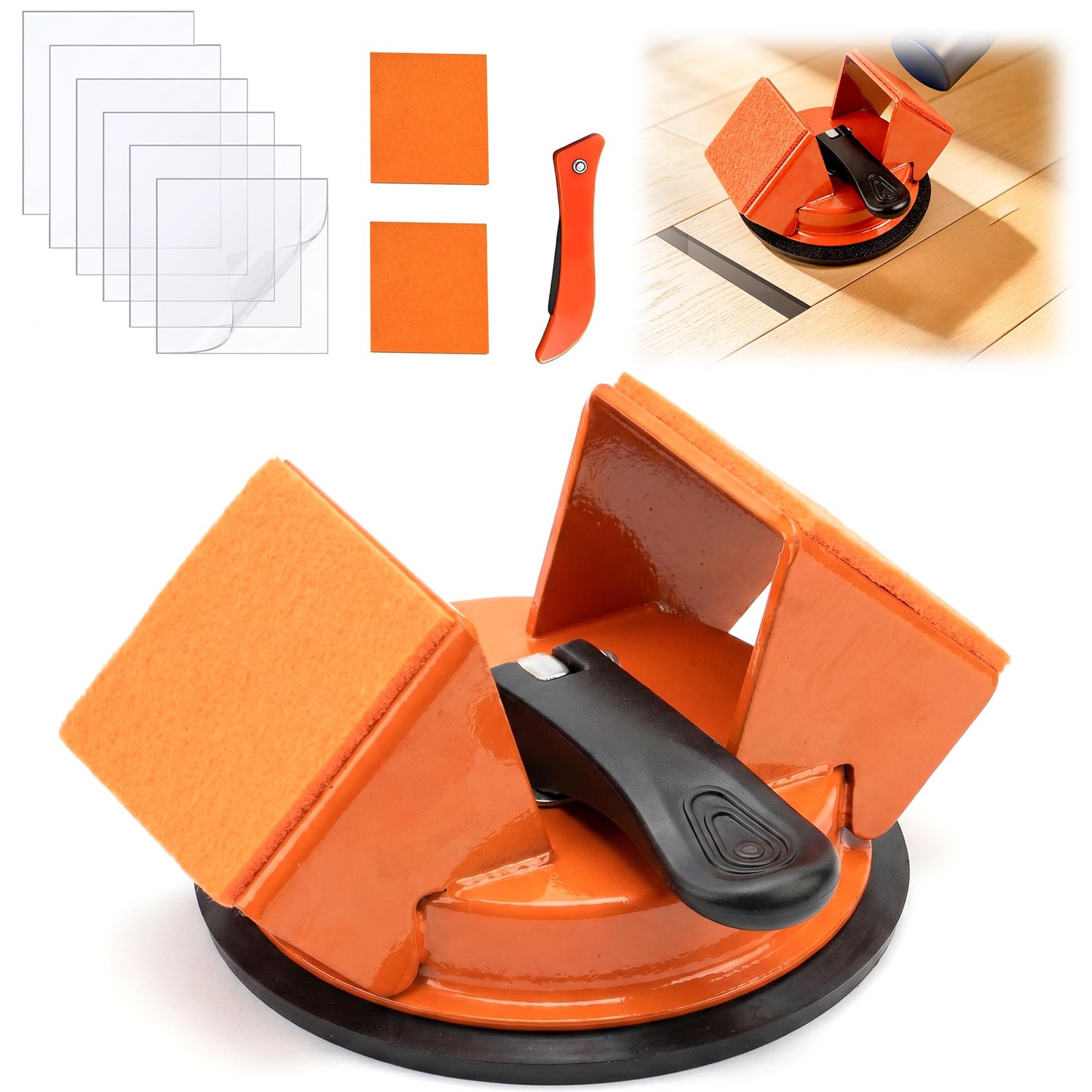 Floor Gap Fixer Tool with 45° Striking Surface, Heavy Duty Floor Gap Repair T…