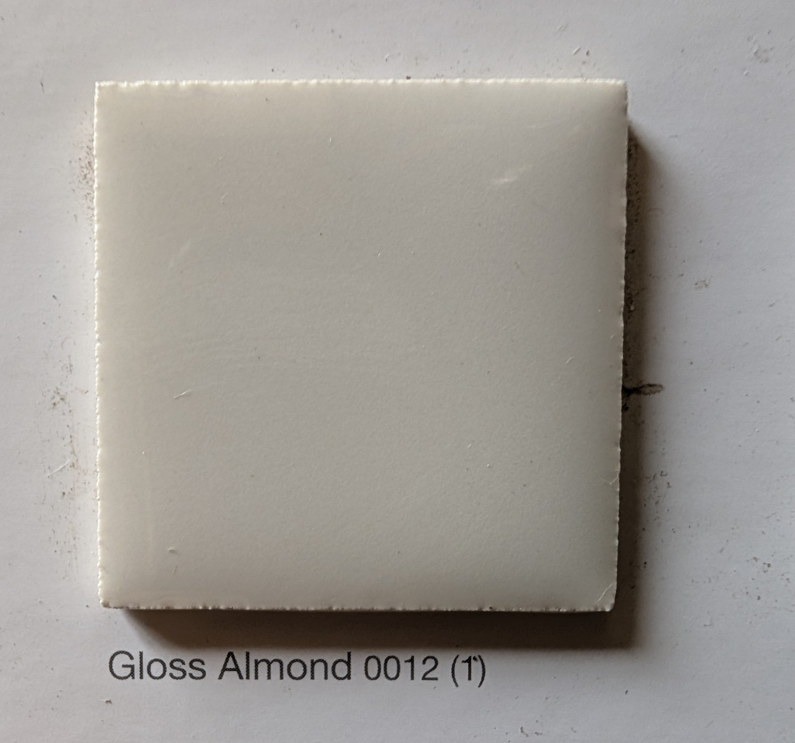 2 pcs NEW American Olean Gloss Almond #12 A3401 Ceramic Tile Cove base 4-1/4″