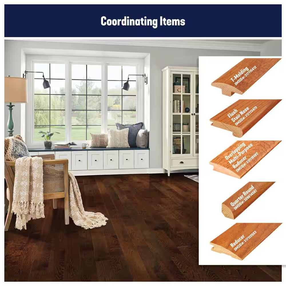 Plano Mocha Oak 3/4 In. T X 5 In. W Smooth Solid Hardwood Flooring (23.5 Sq.Ft./