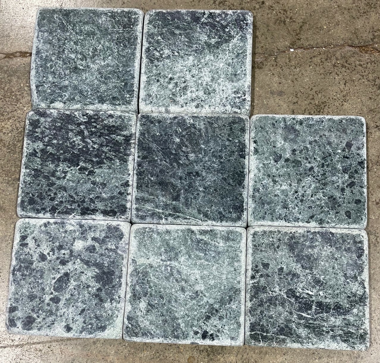 Tile Verde Forest Green Remodel Natural Stone About 4×4 10 Tiles