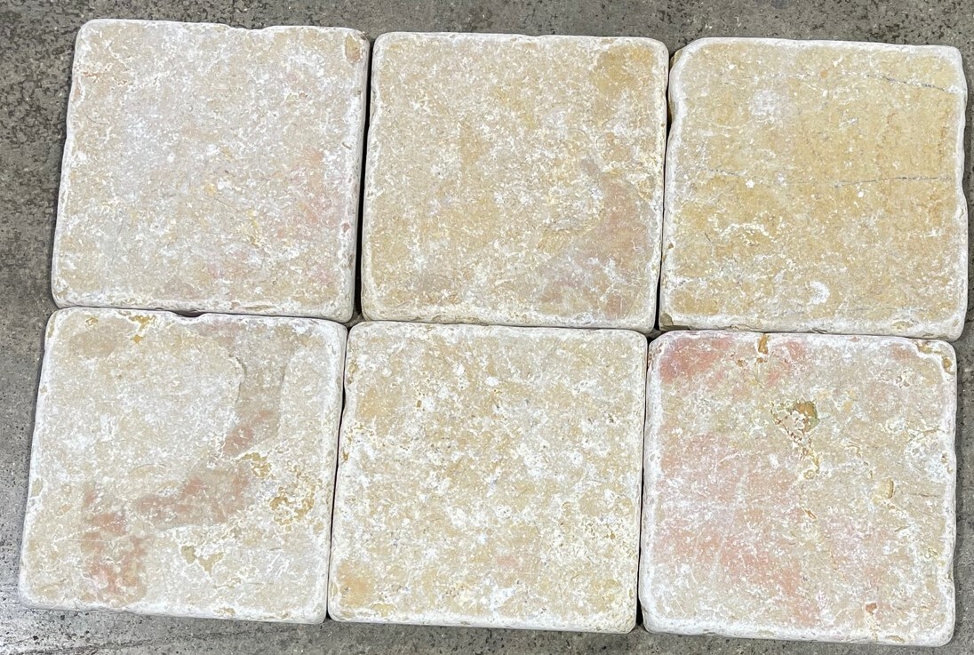 Tile Giallo Reale Natural Stone About 4×4 SAMPLE PIECE TS-92