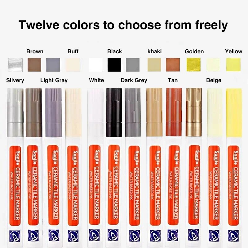 Grout Pen Waterproof Tile Gap Repair Paint Marker Mouldproof Filling Agents