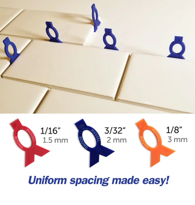 MusselBound 15 SQ FT WHT Tile Adhesive Mat Use With Kitchen Backsplash Wall Tile
