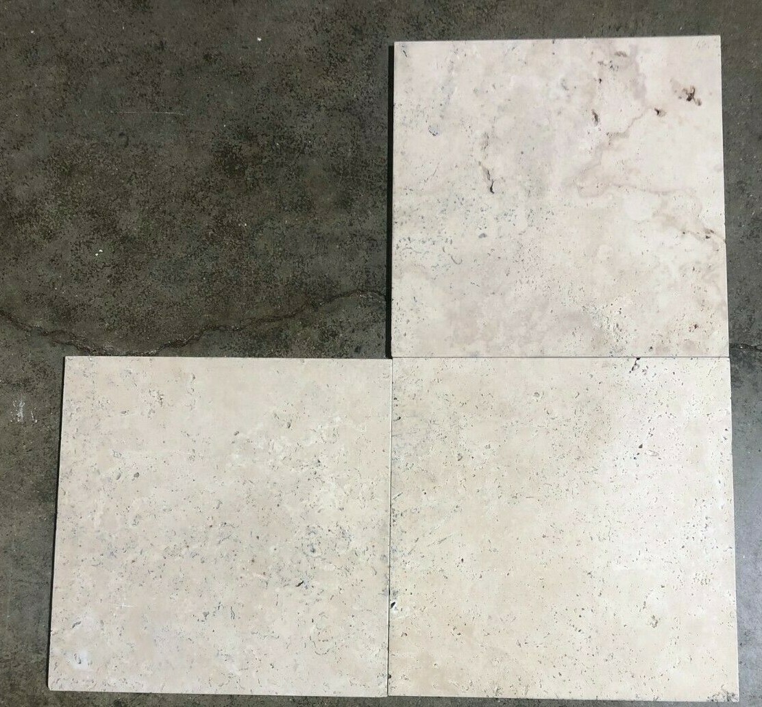 12×12 Tile Brown Travertine Remodel Backsplash Wall Floor BOX OF 5 TILES T-51