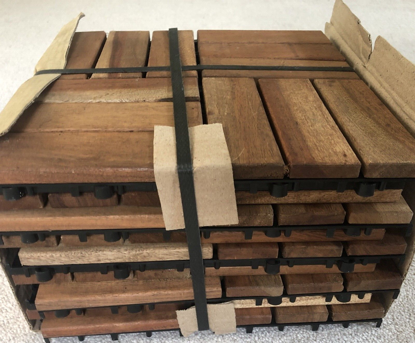 IKEA PLATTA Outdoor Decking, Solid Wood, Brown 9 Sq. Ft. PACK – MPN 20165486 NEW