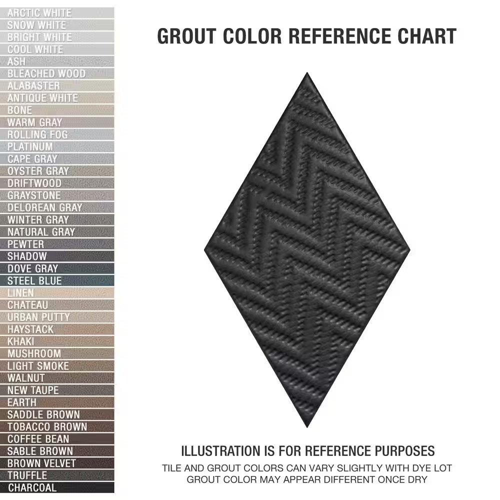 Rhombus Black 5-1/2 In. X 9-1/2 In. Porcelain Floor and Wall Tile (11.4 Sq. Ft./