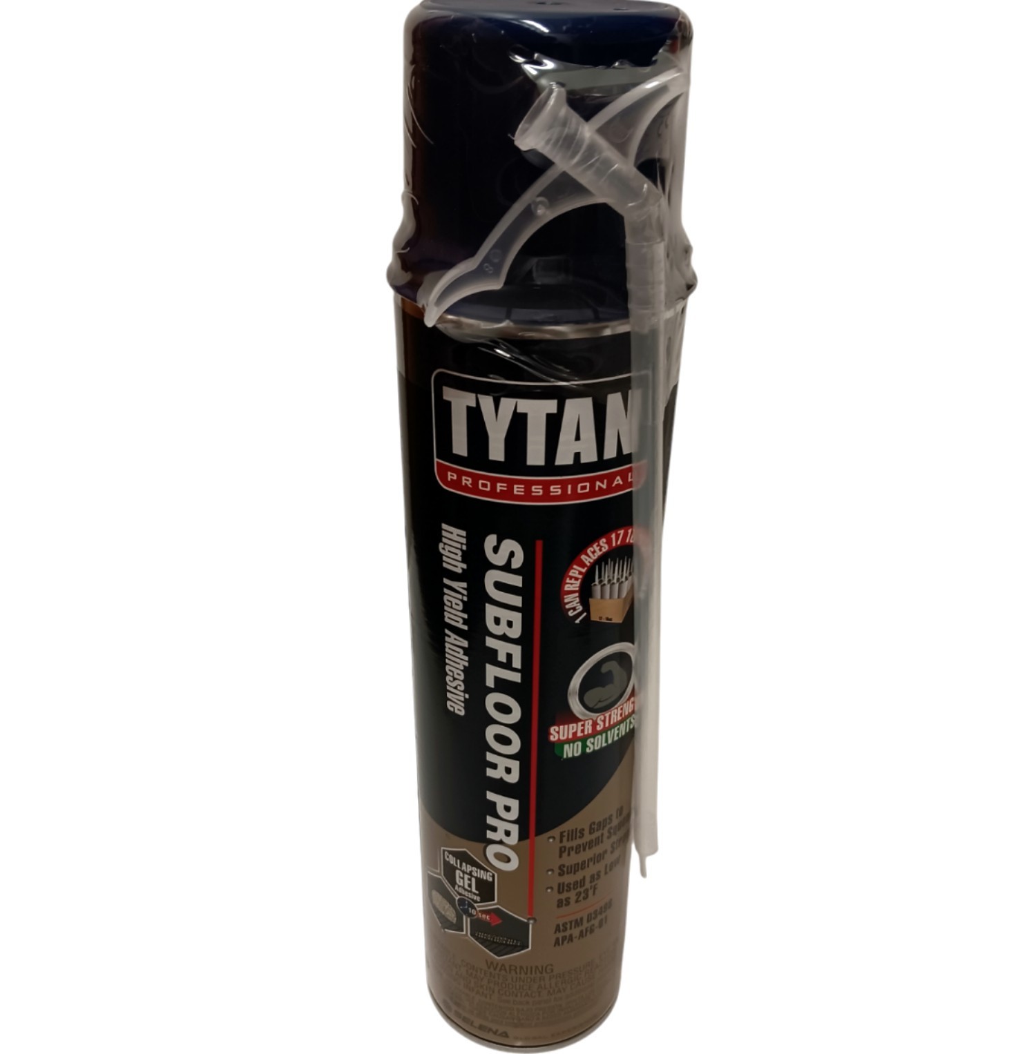 TYTAN Pro Subfloor Adhesive Subfloor Leveling Spray Foam High Yield 29 OZ