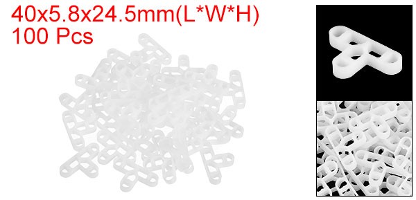100Pcs Wall Floor Tile Plastic T-Shape Spacers Tiling Tools 10mm 3/8″ White